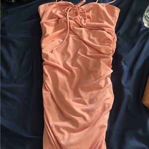 Windsor Peach Halter Dress